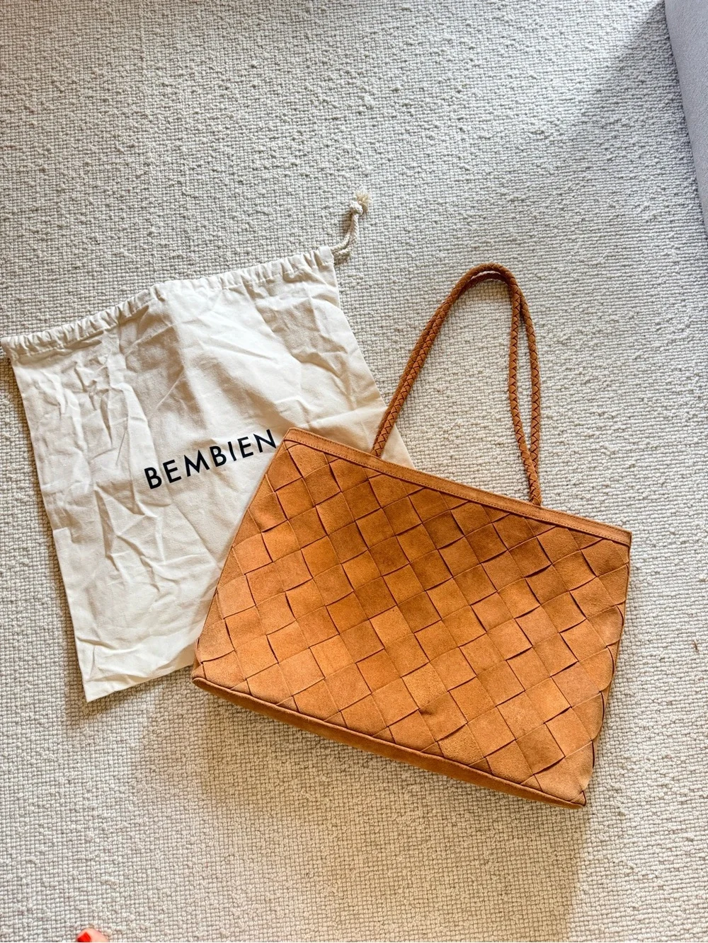 Bembien Gabrielle Grande Weave Tote - Neutral Tan